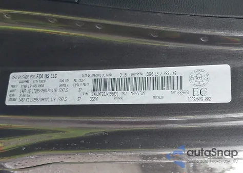 2018 Jeep Wrangler Unlimited Rubicon из США, поврежденный, VIN 1C4HJXFG9JW190831